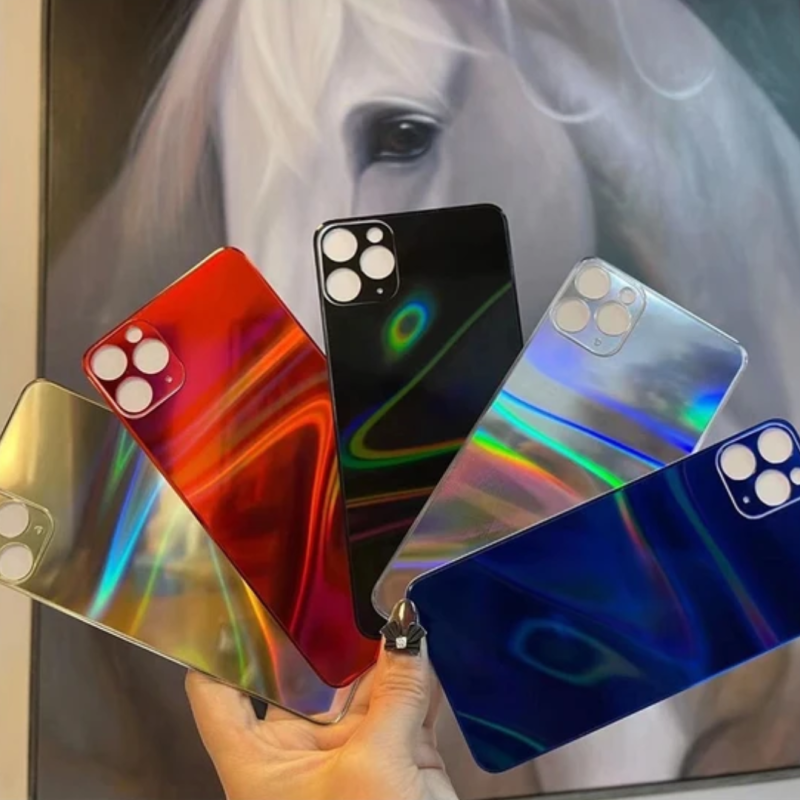 Film de Protection Arrière en Verre avec Motif Aurore pour iPhone — Accessoire · Smarty Paris 18e